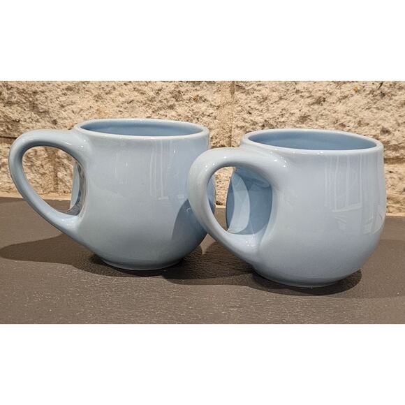 Starbucks Mugs Light Blue Pot Belly Barrel 16 oz Coffee Tea Mug (2)- 2005 - Picture 6 of 6